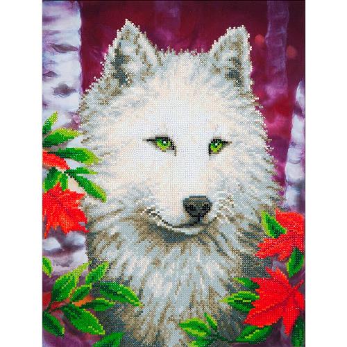 White Wolf Diamond Art Kit